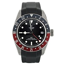 Tudor Black Bay GMT Pepsi Black RubberB Strap 41MM Full Set