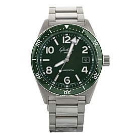 Glashutte Original SeaQ Green Stainless Steel 39.5mm Full Set