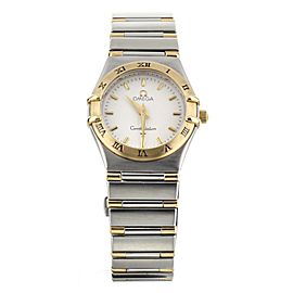 Omega Constellation Quartz White Dial Stainless Steel Yellow Gold 25mm 13723000