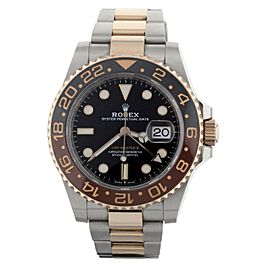 Rolex GMT Master II Rootbeer Stainless Steel Rose Gold 40MM 126711CHNR Full Set