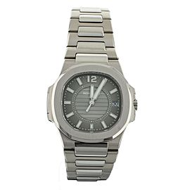 Patek Philippe Nautilus White Gold Gray Dial Bracelet Quartz 32mm 7011/1G-011