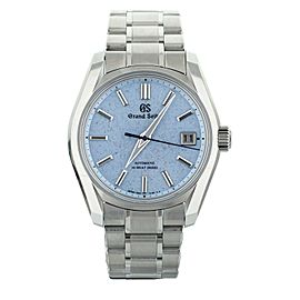 Grand Seiko "Frost" SOKO Blue Dial Stainless Steel 40mm SBGH295 Full Set