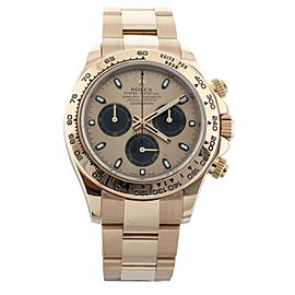 Rolex Daytona Chronograph Rose Gold on Bracelet Everose dial 40mm 116505