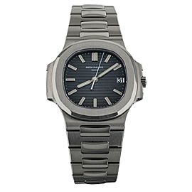 Patek Philippe Nautilus Blue Stainless Steel Bracelet 38mm Full Set