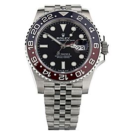 Rolex GMT Master II Stainless Steel Red Blue Bezel 40mm Full Set