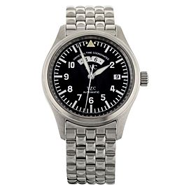 IWC UTC Stainless Steel Black Dial on Bracelet 39mm Full Set