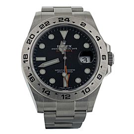 Rolex Explorer II GMT Stainless Steel Black Dial on Bracelet 42mm 216570