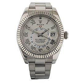 Rolex Sky-Dweller White Gold Oyster Bracelet White Dial 42mm 326939 Full Set