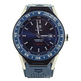 Tag Heuer Connected Modular Digital Titanium Blue 45mm sbf8a8012-0 full set