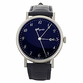 Breguet Classique Blue Gran Feu Enamel Dial White Gold 38mm Full set