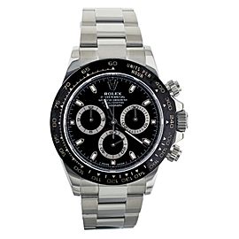 Rolex Daytona Black Dial Ceramic Stainless Steel Bracelet 40mm Full Set