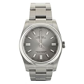 Rolex Oyster Perpetual Stainless Steel Silver Dial on Bracelet 36mm