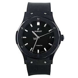 Hublot Classic Fusion Black Magic Ceramic Black Dial Rubber 45MM