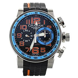 Graham Silverstone Stowe Racing Blue Stainless Steel 48mm