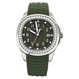 Patek Philippe Aquanaut Luce Quartz Green Rubber 38.8mm 5267/200A Full Set