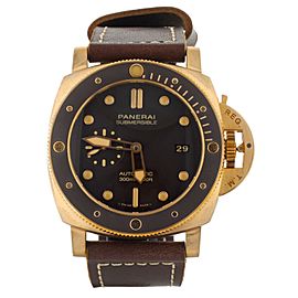 Panerai Luminor Submersible Bronzo Bronze Brown Dial Calf 47mm