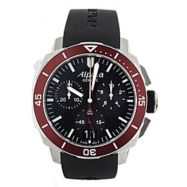 Alpina Sea Strong Diver Chrono Black Dial Stainless Steel