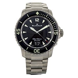 Blancpain Fifty Fathoms Titanium Grande Date Black Dial 45mm