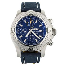 Breitling Avenger Chronograph Stainless Steel Blue Dial Canvas 45mm A13317