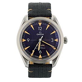 Omega Seamaster Railmaster Black Dial Canvas 40mm Full Set