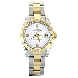 Rolex Datejust Steel & Gold Diamond Bezel & Diamond Dial 26MM