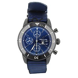 Breitling SuperOcean Heritage Blue Dial DLC Coated Chronograph M13313