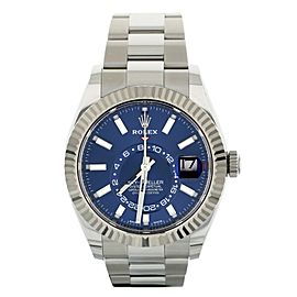 ROLEX SKY-DWELLER BLUE DIAL STAINLESS STEEL BRACELET FULL SET