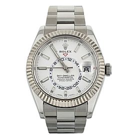 Rolex Sky-Dweller White Dial Stainless Steel on Bracelet 42mm Full Set