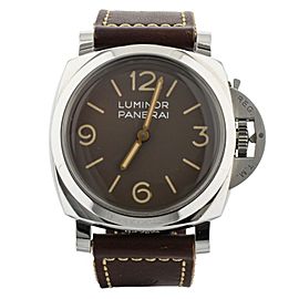 Panerai Luminor 1950 3 Days Stainless Steel Brown Dial Calf Manual 47mm PAM663