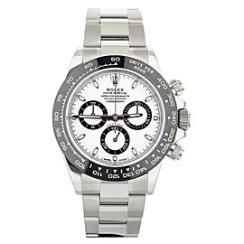 Rolex Daytona White Dial Stainless Steel Ceramic Bezel 40mm 116500LN Full Set