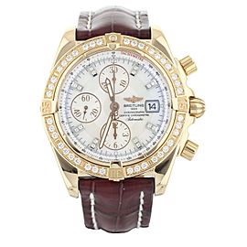 Breitling Chronomat Evolution Rose Gold Baguette Bezel 44mm