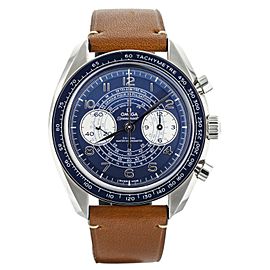 Omega Speedmaster Chronoscope Blue Dial Calf Manual 43mm Full Set