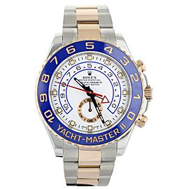 Rolex Yacht-Master II White Dial Stainless Steel Rose Gold Bracelet 44mm