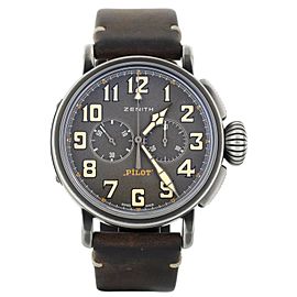 Zenith Pilot Ton-Up Grey Dial Stainless Steel Case 45MM