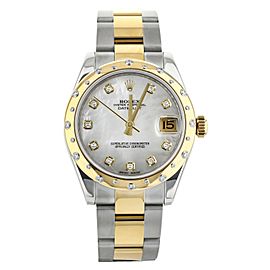 Rolex Datejust Mother of Pearl Diamond Dial & Bezel Steel & Gold 31MM