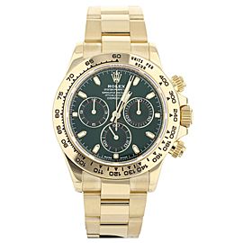 Rolex Cosmograph Daytona Green Dial Yellow Gold Bracelet