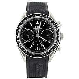 Omega Speedmaster Racing Chronograph Black Dial Rubber 40mm