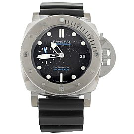 Panerai Submersible Titanium Black Dial Rubber Strap