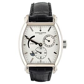 Vacheron Constantin Malte Dual Time White Gold White Dial 36mm