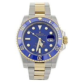 Rolex Submariner Blue Dial Stainless Steel Gold Automatic 40MM Full Set