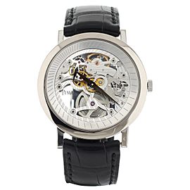 Piaget Altiplano Skeleton Dial White Gold Alligator Strap Manual 40mm