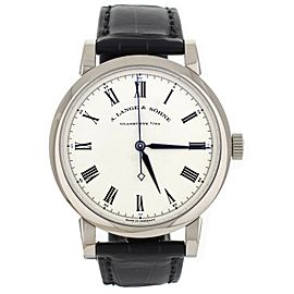 A Lange Sohne Richard Lange Argenté Dial White Gold 40.5MM Full Set