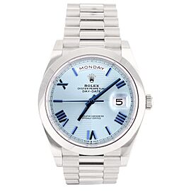 Rolex Day-Date II Ice Blue Dial Platinum Case & Bracelet Automatic