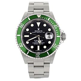 Rolex Submariner Date Kermit Black Dial Green Bezel Steel Automatic