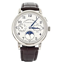 A Lange & Sohne 1815 Annual Calendar Silver Dial White Gold Manual 40MM