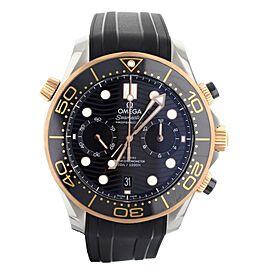 Omega Seamaster 300m Chronograph Steel Rose Gold Rubber