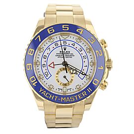 Rolex Yacht-Master II White Dial Blue Bezel Yellow Gold Self-Winding 44MM