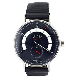 Nomos Autobahn Neomatik Black Dial Stainless Steel Canvas 41MM