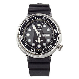 Seiko Tuna Black Dial 51mm Titanium Rubber Automatic Full Set