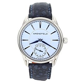 Gronefeld Principia Blue Dial Steel Case Blue Strap Automatic 39.5MM